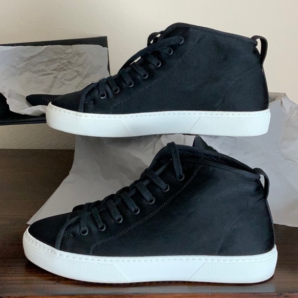 James Perse Mid Top Lace Up Sneakers Size 9 - Picture 11 of 12